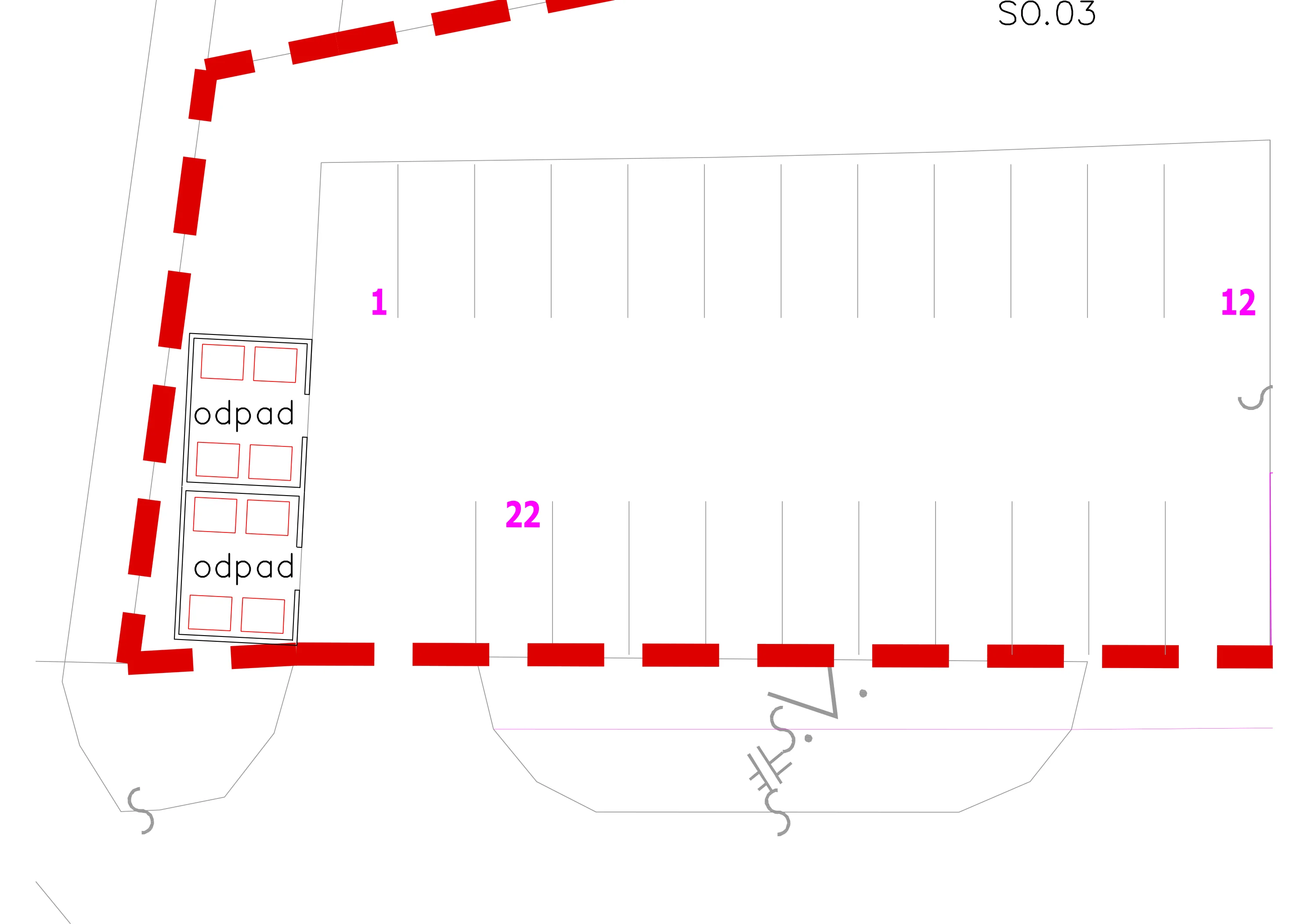 Galéria — parkovanie vedla budovy